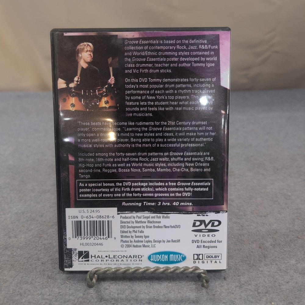 Tommy Igoe Groove Essentials Drumming Instructional DVD Vic Firth Hudson Music - Picture 2 of 2